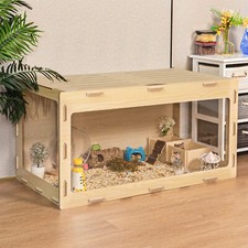 COZIWOW Large Hamster Cage Hamster Habitat w/ Acrylic Windows Small Animal Hutch