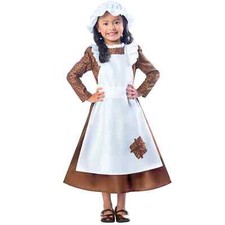 Amscan Victorian Girl Costume Poor Girl Outfit Milkmaid age 5-6yrs  Maid