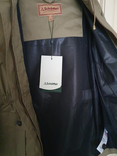 Schoffel Brooke Jacket Camel Waxed Water Repellent Coat UK Size 10 - Picture 4 of 4