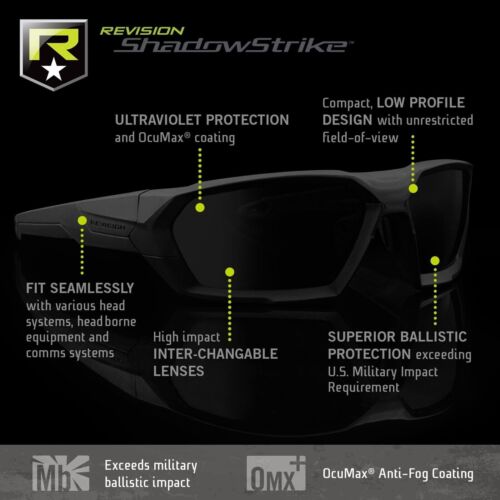 Kit militare Shadowstrike occhiali da sole balistici revisione, marrone chiaro 499,... - Foto 3 di 9