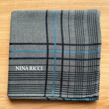 HANDKERCHIEF ART STRIPED LINE PLAIN MEN'S POCKET SQUARE COTTON 18" D0315