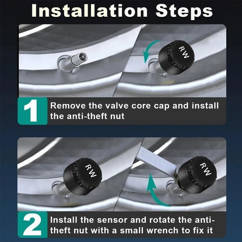 Bluetooth Car Tire Pressure Monitoring System Wireless Tyre Sensor- Monitor X3🌿 - Picture 13 of 14