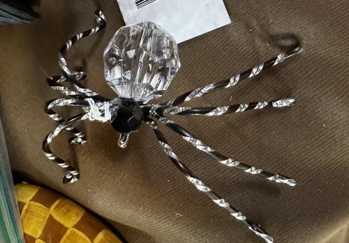 Mackenzie Childs - Kristall Perlen Spinne Clip-Neu-3” breit und 2” lang - Bild 1 von 9