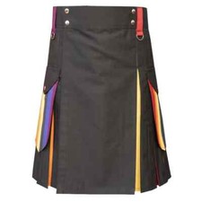Modern Box Pleated Hybrid Kilt for men custom handmade kilts