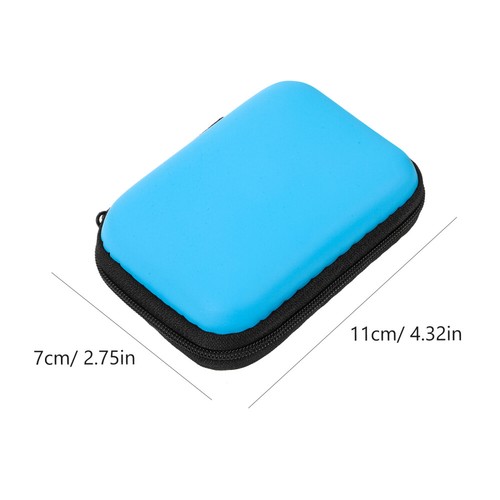 2 Pcs Carrying Bag Protection Case Travel Miss Portable Hard Drive Sleeve - Afbeelding 7 van 12