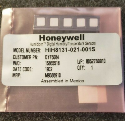 Honeywell HIH8131-021-001S SENS HUM/TMP 3.3V I2C 2% SMD (lot of 5 on tape)(C2B1)