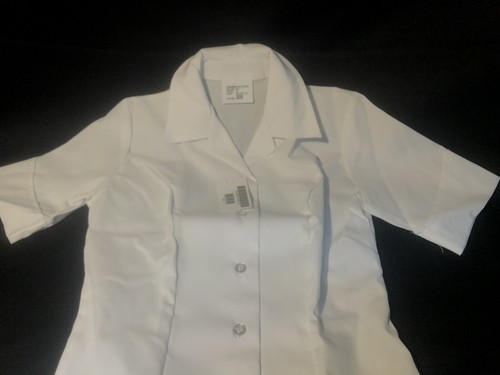 NEW WOMEN'S X0R US NAVY USN DRESS WHITE SHORT SLEEVE UNIFORM SHIRT OLD STYLE - 第 5/11 張圖片