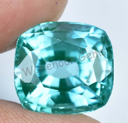 Unheated 11.35 Ct Natural Paraiba Tourmaline Blueish Green Neon Copper Gemstone - Imagen 4 de 6