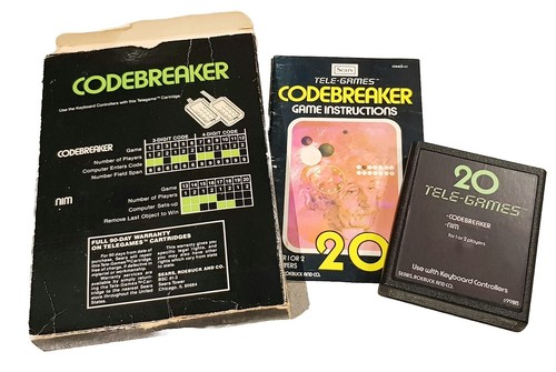 Atari 2600 2600+ Game Codebreaker Tele-Games Sears Video Arcade NTSC - Picture 3 of 13