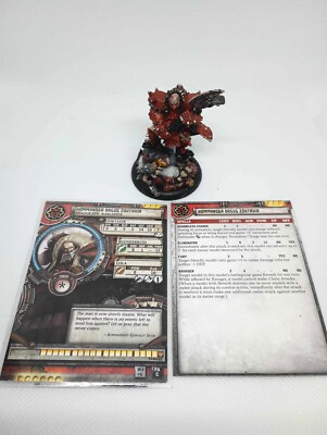Warmachine Khador Kommander Orsus Zoktavir Epic Warcaster 33042 Painted w/ card