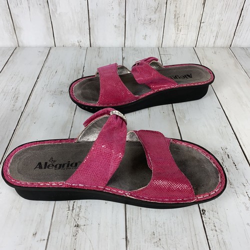 Alegria Karmen Sandalia Full Rocker para Mujer Talla 9 Piel Rosa 39 EU Snakeskin - Imagen 3 de 10