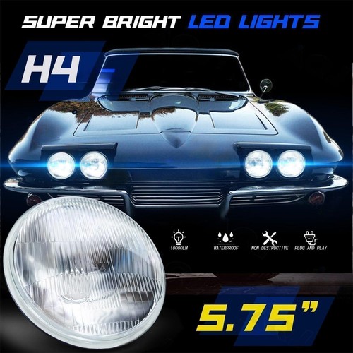 DOT 4PCS 5 3/4" 5.75 LED Headlights HI/LO DRL For Oldsmobile 442 98 F85 Cutlass - Picture 3 of 15