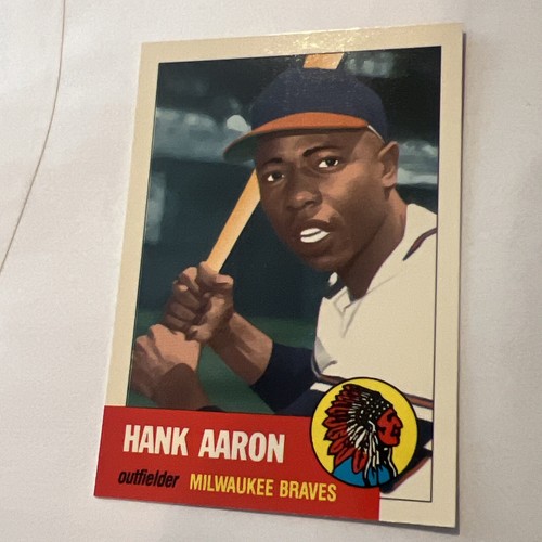 1991 Topps Archives The Ultimate 1953 Set - #317 Hank Aaron - Picture 2 of 5