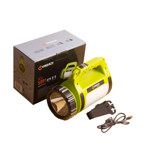 Searchlight LED Powerful USB Rechargeable Portable Camping Tent Light Flashlight - Picture 6 of 20