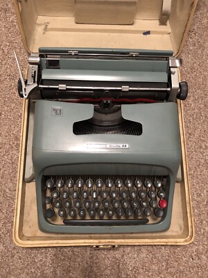 OLIVETTI STUDIO 44 - glossy Green - Dark blue Ish ..Good Condition From Italy