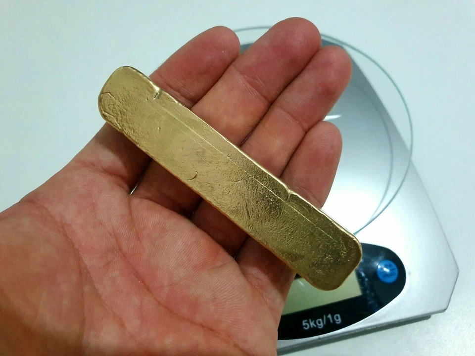 223 Grams Scrap gold bar for Gold Recovery Melted Different Computer Coin Pins - Image 3 of 4