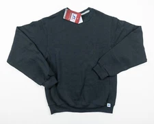 Russell Athletic Sweatshirt Mens Small Black Crewneck Sweater Pullover Dri Power