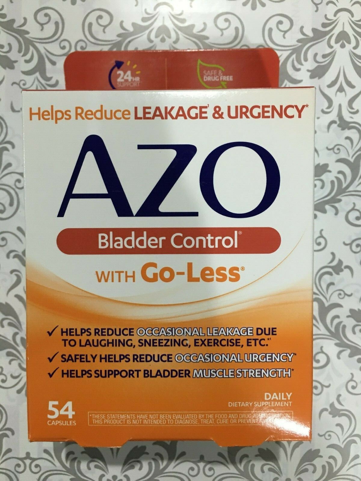 AZO Bladder Control 54 Capsules NEW Expiration AUGUST 2024* NIB 0025