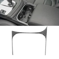 Carbon Fiber Central Water Cup Frame Cover Trim For Jaguar E-PACE 2018-2020