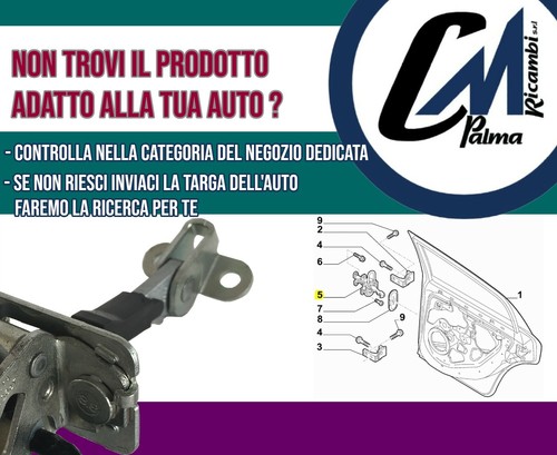 TIRANTE PORTA POSTERIORE DX=SX FIAT Idea 04> - Imagen 4 de 6