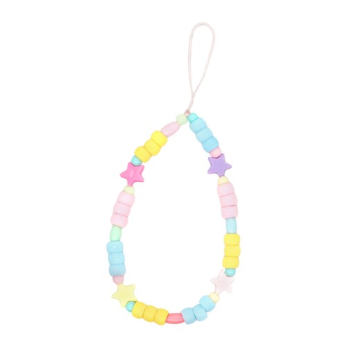 Colorful Resin Beaded Mobile Phone Lanyard Child Charm Cellphone - Zdjęcie 5 z 12