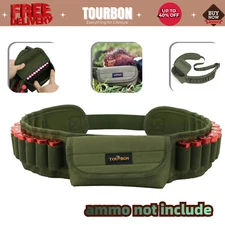 Tourbon Shooting 12GA Shotgun Cartridges Belt 20 Rounds 410GA Ammo Holder Pocket