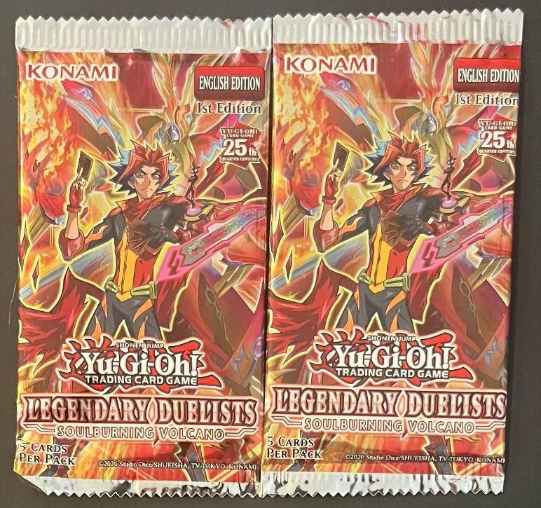 yugioh legendary duelist soulburning volcano card list 2 Packs Yu-Gi-Oh! Legendary Duelists Soulburning Volcano Booster 1st  edition