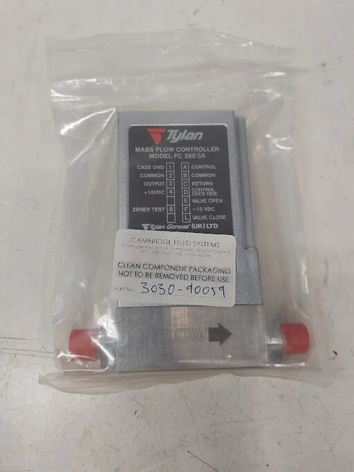 Tylan FC-280SA Mass Flow Controller GAS Ar/1SLPM  New in   sealed bag MAKE OFFER - Image 2 of 4