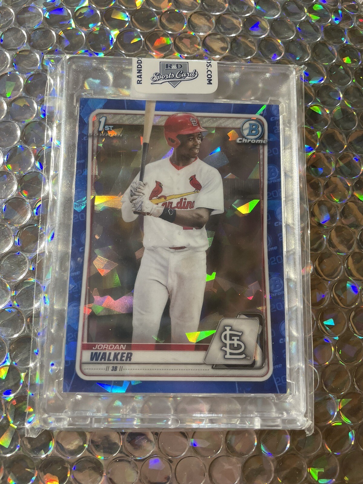 Jordan Walker 2020 Bowman Draft Sapphire Edition #BD-57 Chrome