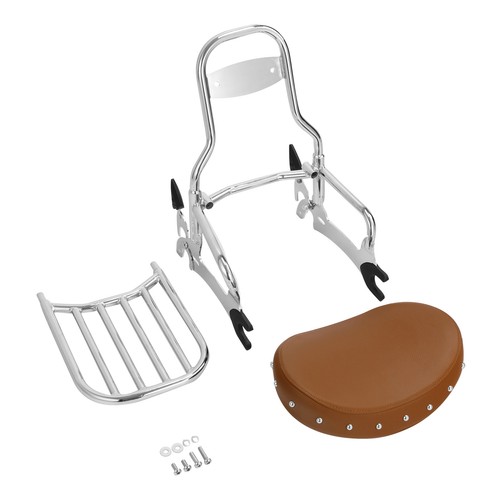 Backrest Sissy Bar Luggage Rack & Spools Kit Fit For Indian Challenger 2021-2025 - Picture 3 of 17