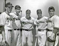 PHILLIES STARS Curt Simmons Willie Jones Ritchie Ashburn & Robin Roberts 8X10
