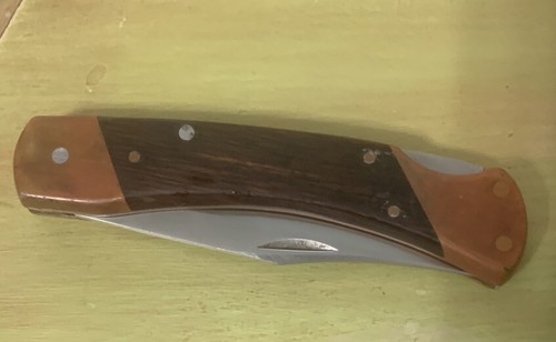 CUCHILLO SCHRADE VINTAGE TÍO HENRY BEAR PAW LOCKBACK, MANGO DE MADERA LB7 " EE. UU. - Imagen 8 de 8