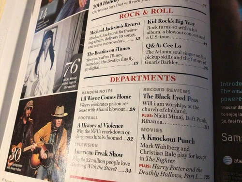 Rolling Stone Magazine The Playlist Issue 50 Artists Pick their Personal Top 10 - Foto 5 di 5
