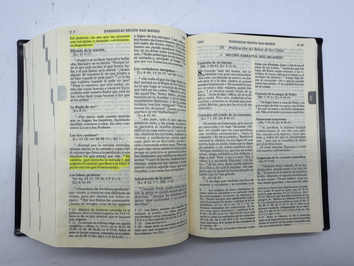 Nueva Biblia de Jerusalen IN SPANISH w/Slipcase - Catholic Bible - Blue Vinyl - Picture 11 of 11