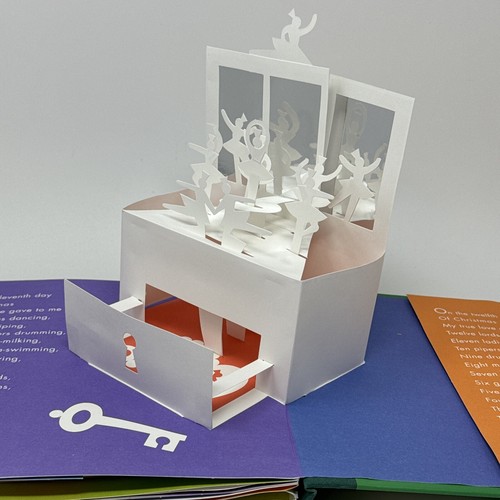 Twelve Days of Christmas: Pop-up Celebration by Robert Sabuda 1996 Little Simon - Picture 4 of 6