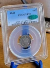 1844 Liberty Seated Dime PCGS VF25   CAC