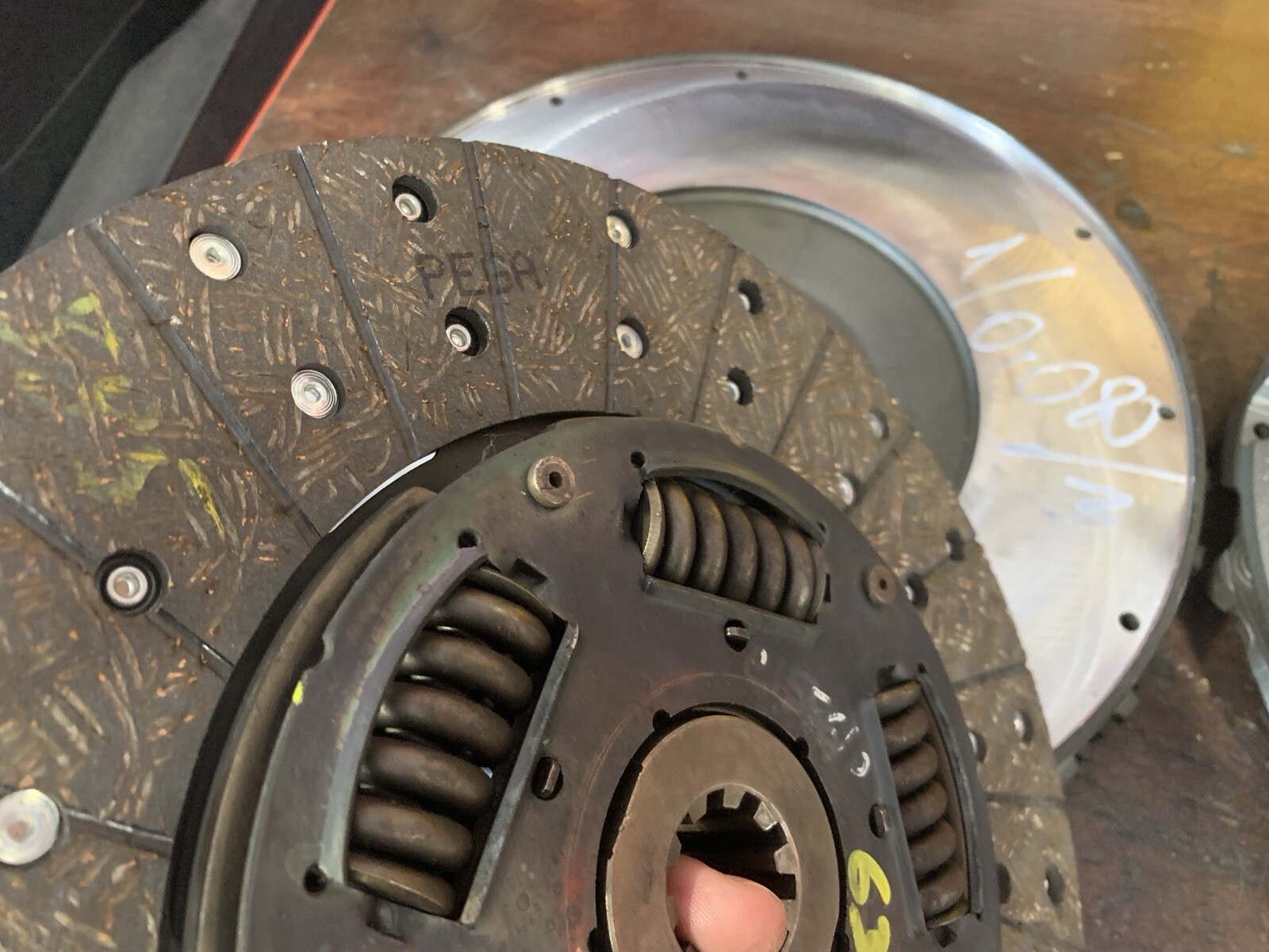 Ferrari 550 575 612 Clutch Rebuild with NEW PEGA FX4C-SC Organic Linings 194775