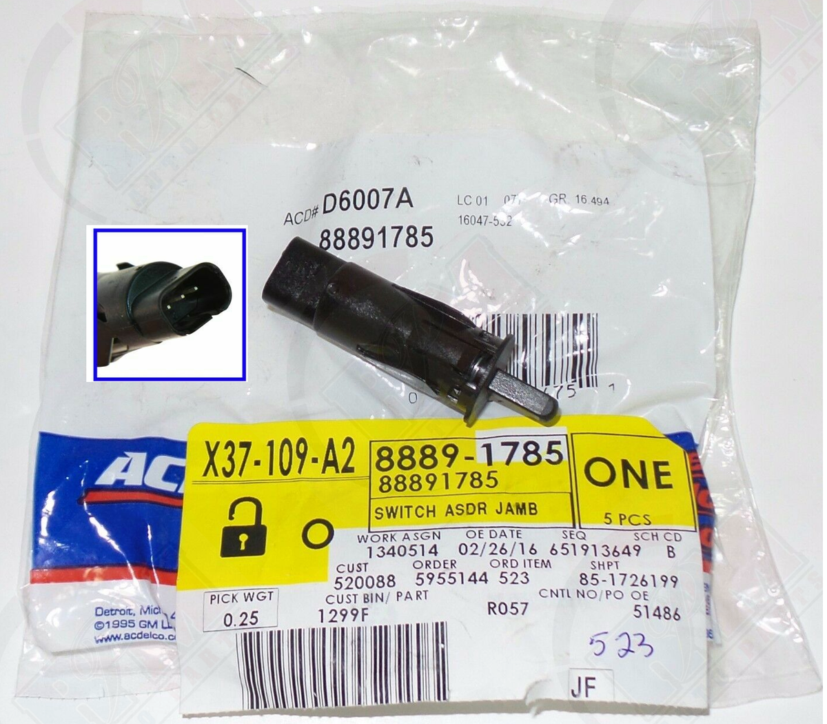 Door Jamb Switch ACDelco D6007A for sale online | eBay