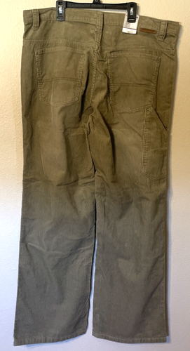 Vintage Anchor Blue Easy Fit Tan Corduroy Men's Pants 36x32 Carpenter Cotton - Picture 2 of 9