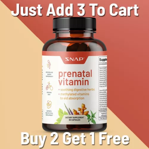 Prenatal Vitamin Women's - Energy Nutrients Healthy Development Snap Supplements