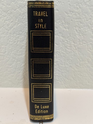 Vintage West Germany Leder Reise Pflegeset - Bücheretui "Travel in Style"