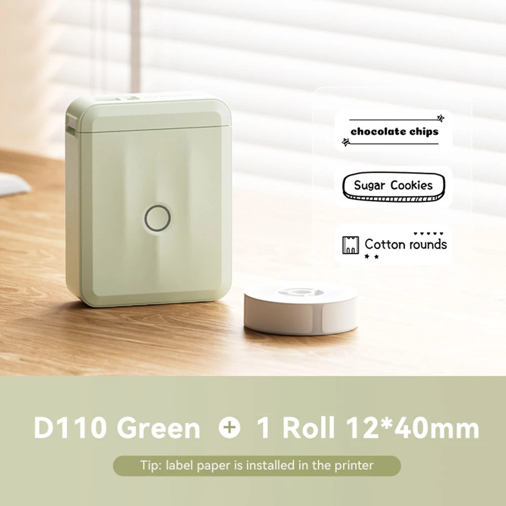 NIIMBOT D110-M Portable Bluetooth Label Maker Machine with Tape