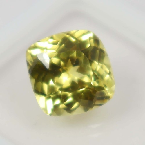 Zafiro amarillo natural de Ceilán facetado certificado GIE 6,25 quilates piedras preciosas sueltas 690 - Imagen 4 de 9