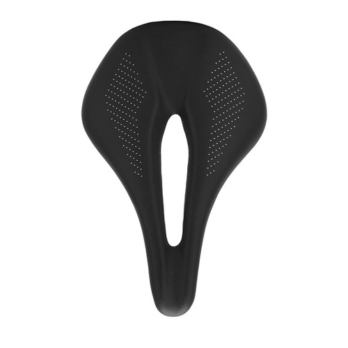 (Black)155mm Widen Carbon Fiber Leather Saddle Cushion Hollow FB - Picture 8 of 23