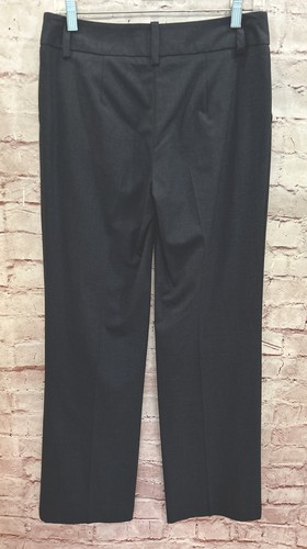 Trina Turk Womens Career Dress Pant Gray Mid Rise Straight Leg Flat Front Size 2 - Picture 3 of 4
