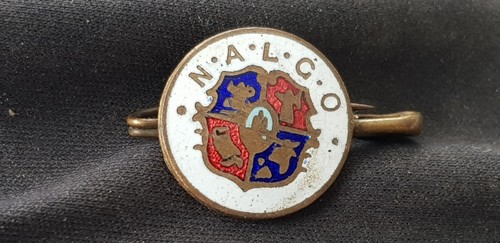 Vintage Rare NALGO union badge complete lovely condition uncleaned L83i