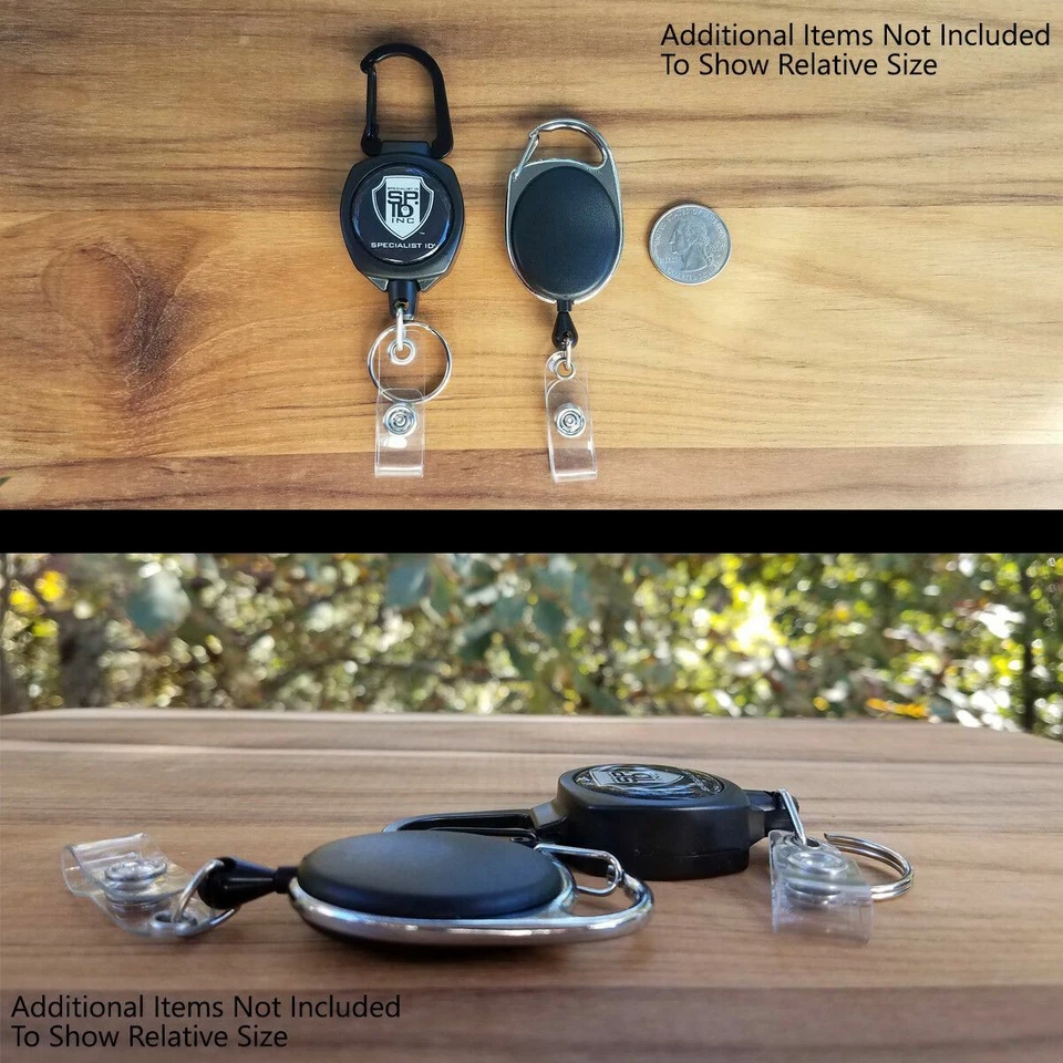 2 Heavy Duty SIDEKICK Badge Reels Retractable I'd Holder Key Chain Specialist ID - Image 4 of 4