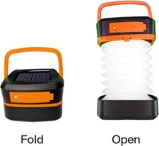 Solar Rechargeable LED Flashlight Power Camping Tent Light Torch Lantern Lamp US