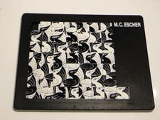 Vintage 1990 M. C. Escher BIRDS Slide Puzzle E.128 1967 Pussycat Germany