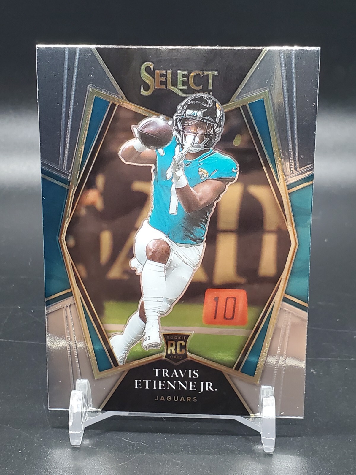 TRAVIS ETIENNE JR 2021 PANINI SELECT ROOKIE PREMIER LEVEL RC JAGUARS #154